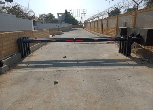 Double Boom Barrier delta double boom barrier installed in karachi