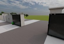 automatic sliding gate visual model
