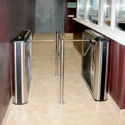 tripod-turnstiles-by-mechtronix tripod turnstile with access control system