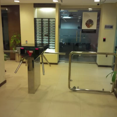 turnmex-duo-mol-pak tripod turnstile installed with acs at mol pakistan